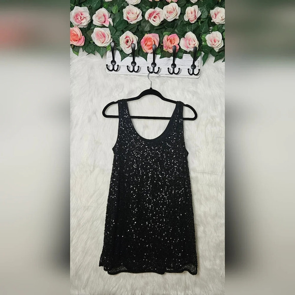 Cherokee Hand Beaded Sequined Layered Tank Top - Picture 2 of 5